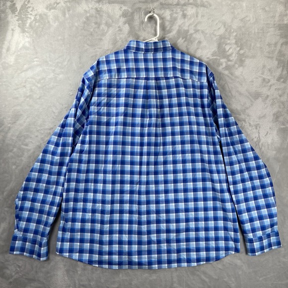 Vineyard Vines Shirt men's XL Button Down OTG On-The-Go Performance Plaid Blue - Picture 12 of 12